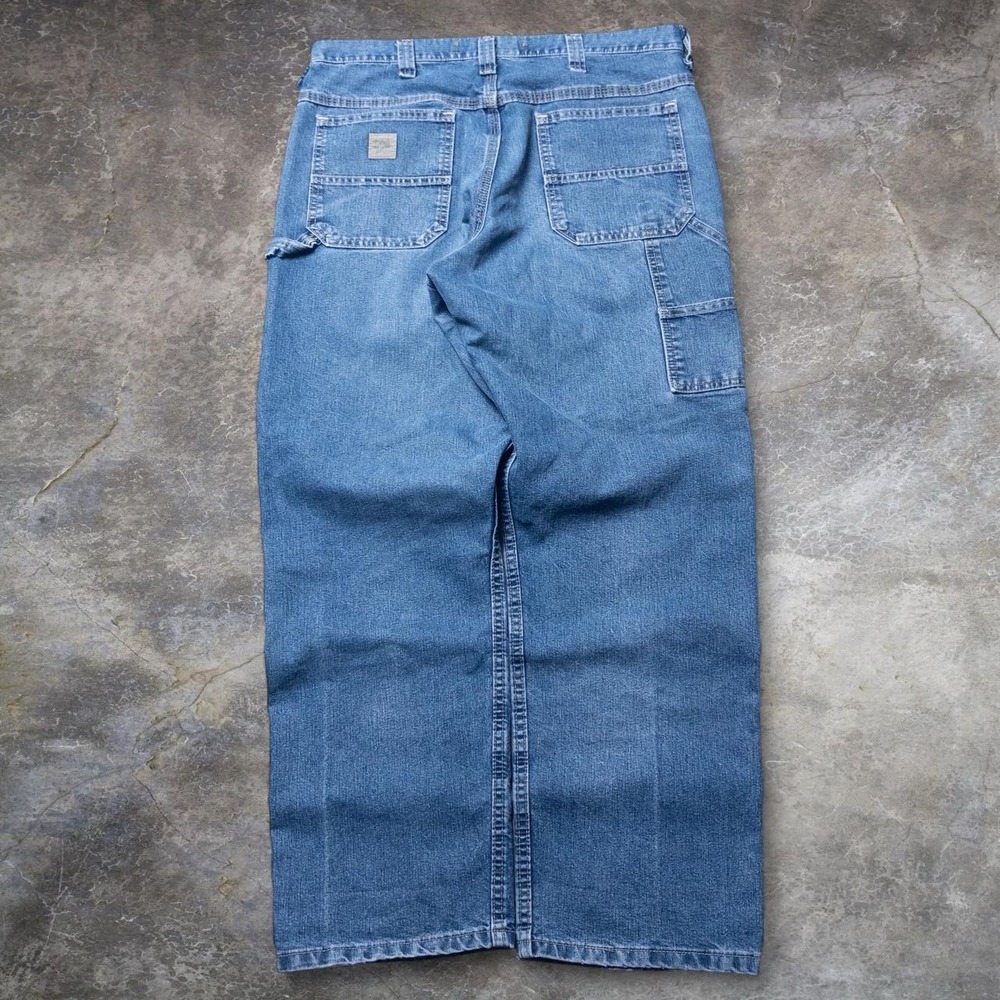 Vintage Y2K Lee Dungarees Baggy Carpenter Workwear Denim Jeans